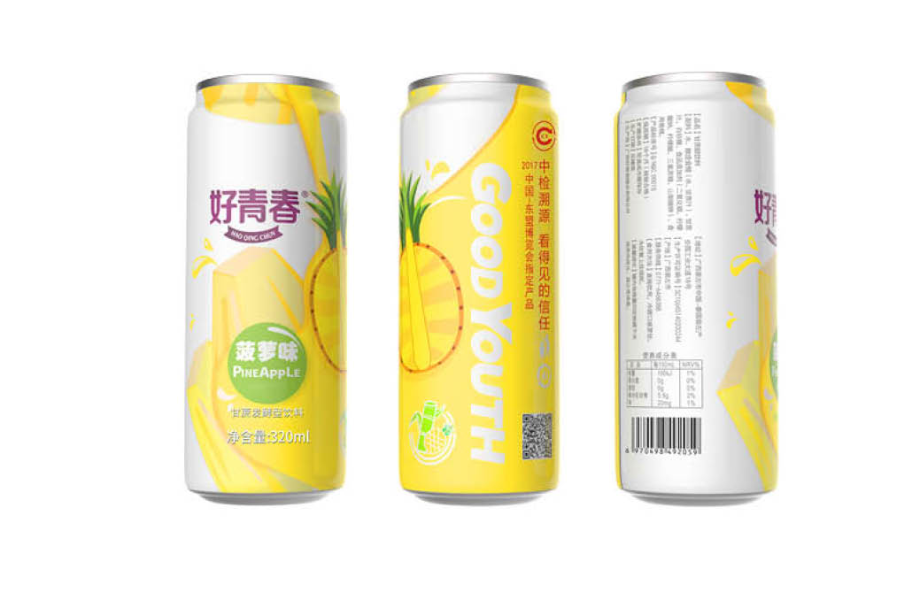 Pineapple Flavoured Sparkling Drinks