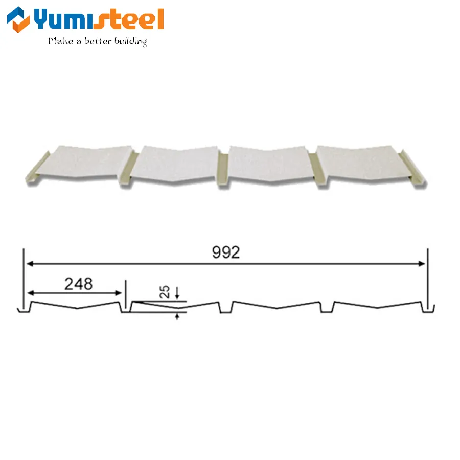 Corrugated Type Color Steel Sheet for Wall