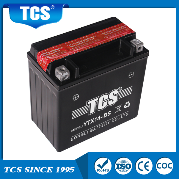 TCS Dry Charged Maintenance Free YTX14-BS