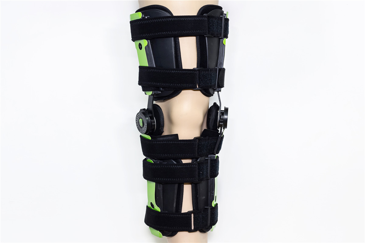 Telescope hinged knee braces with aluminum ROM fracture support for orthopedic Post-op immobilizantion