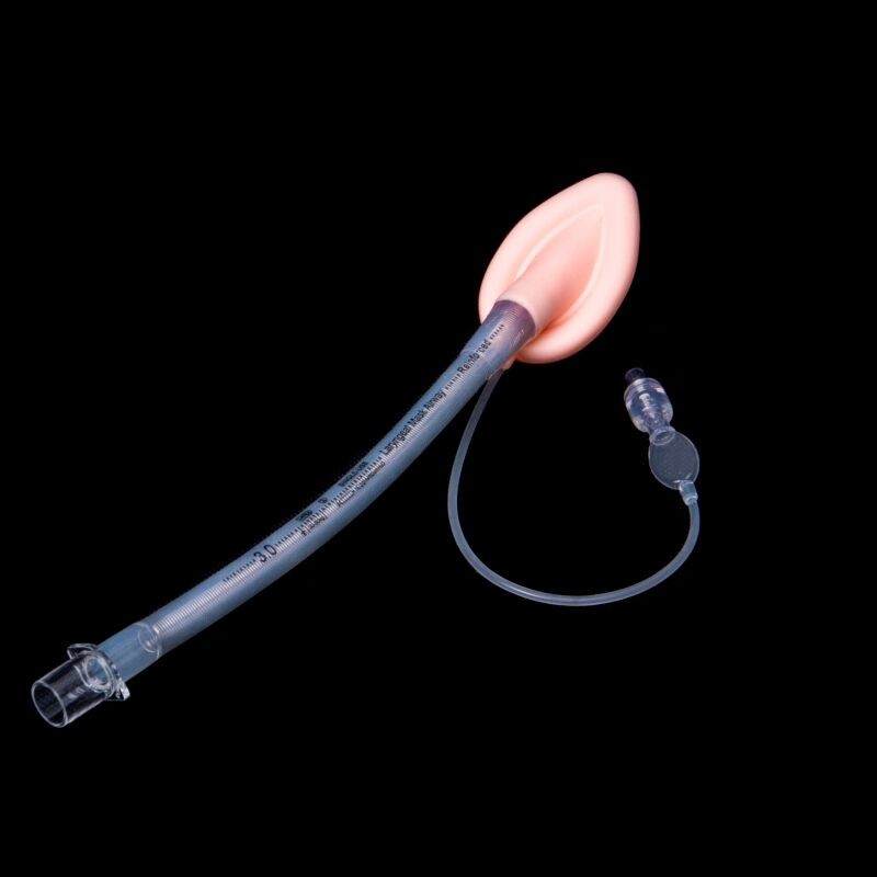 Reusable silicone laryngeal mask airway anesthesia