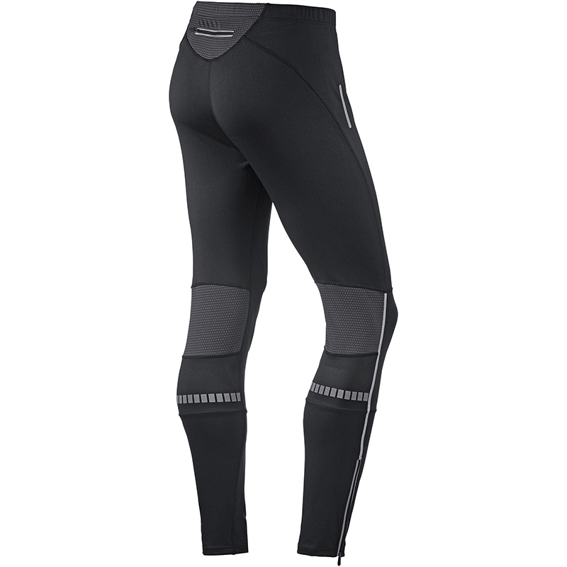 Men's long sports pants with reflective printing and tape for safety