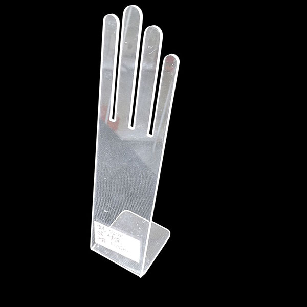 Clear Plexiglass Ring Holder Hand Shape
