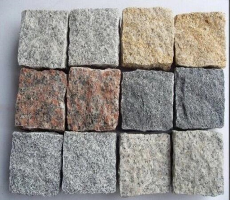 Top Quality  natural Granite Polished paving Cube stone for landscaping stone