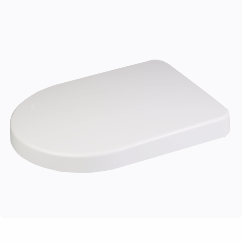 Longer Toilet Seat With Straight Wrap-over D Shape