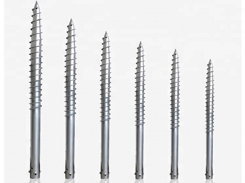 Adjustable Galvanized Ground Screws Pile for Solar Mounting System