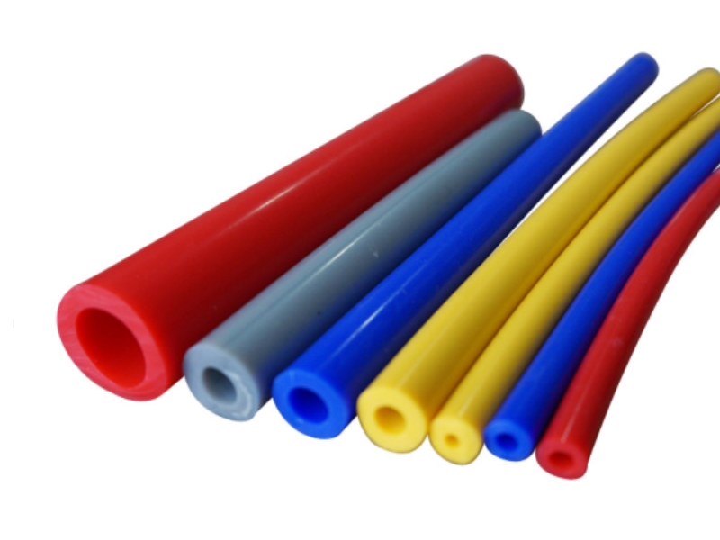 Extruded Silicone Vacuum Hose Tubing Big Size Blue Color