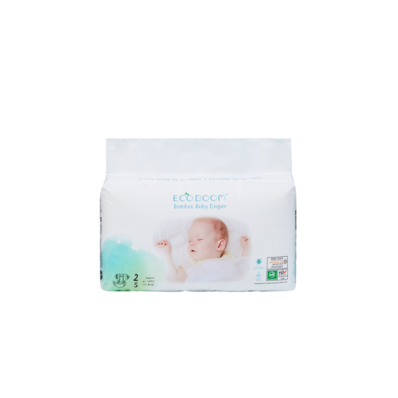 ECO BOOM Disposable Baby Bamboo Diaper Small Pack Infant In Polybag S
