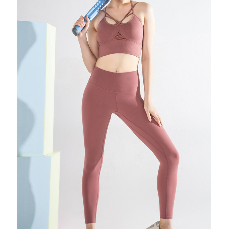 Women's yoga wear with high waist sports tight & sexy top