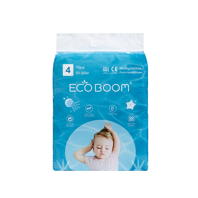 ECO BOOM Eco-friendly Plant-based Diaper Big Pack Infant In Polybag L