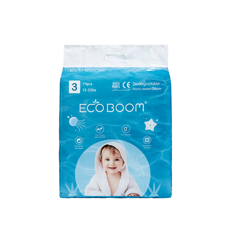 ECO BOOM Biodegradable Plant-based Diaper Big Pack Infant In Polybag M