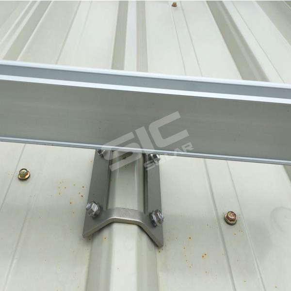 Solar panel hooks for Trapezoidal metal roof