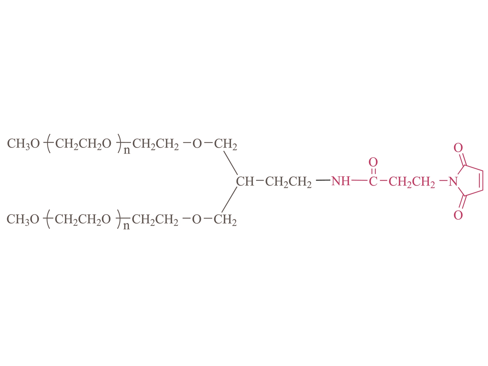 2-arm Methoxypoly(ethylene glycol) maleimide(PT02) [2-arm PEG-MAL(PT02)]