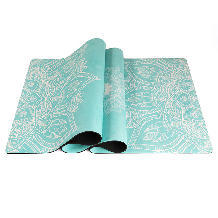 Custom Printed Natural Rubber Non-slip Sweat-absorbent Fitness Yoga Mat