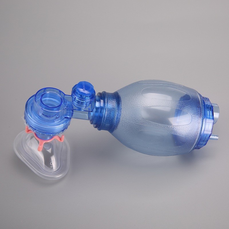 PVC aneshesia mask with check valve