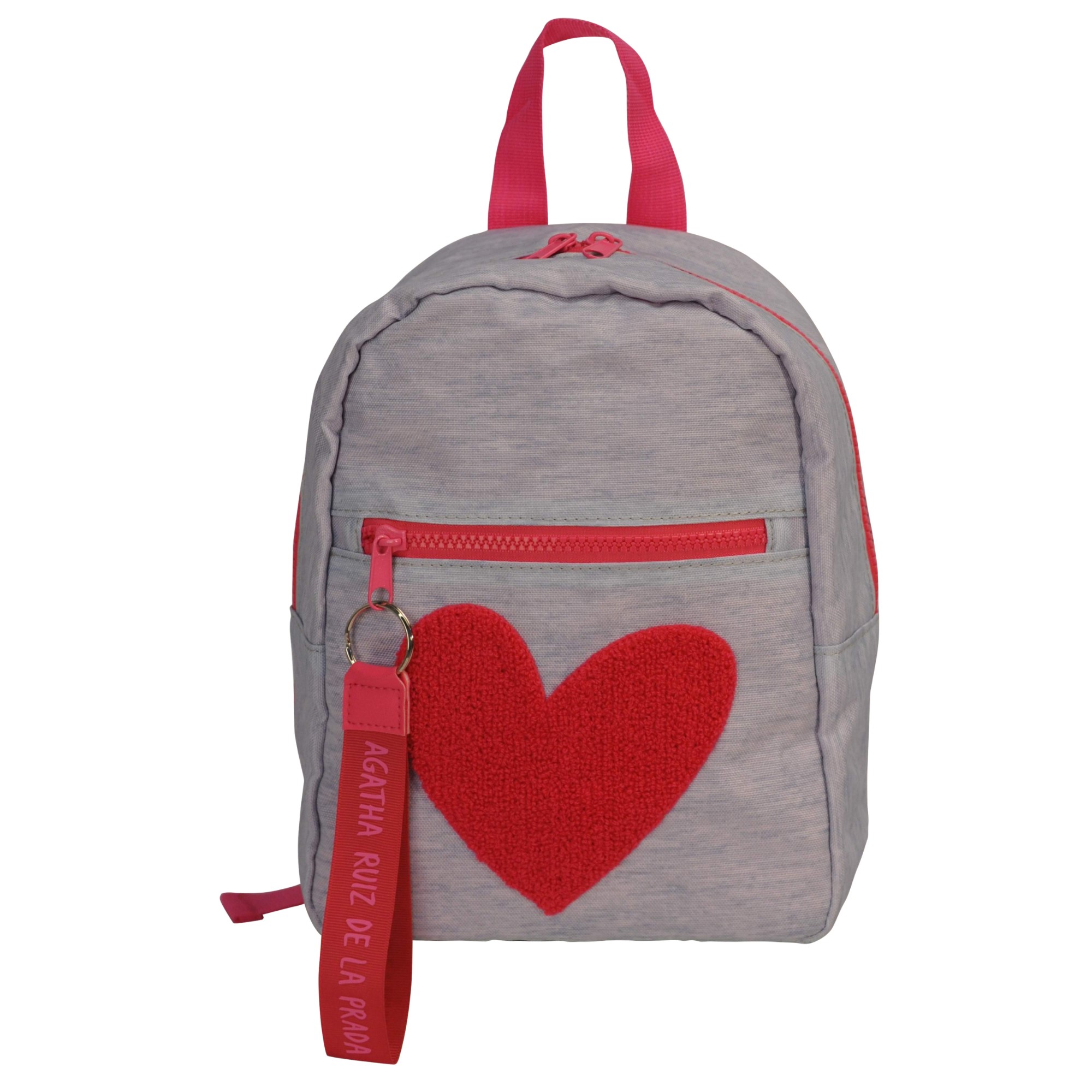 OEM Mini Backpack Nylon Purse Fashion College Bag | Daypack with heart-shaped embroidery