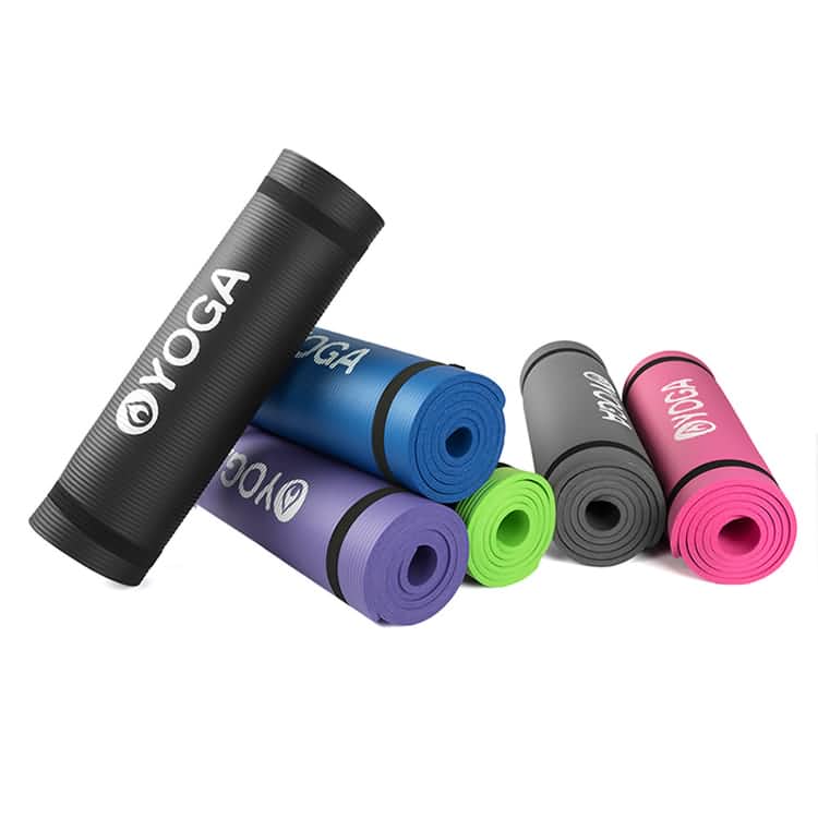 Hot Sale High Quality Extra Thick 10mm Nbr Foam And Strap Yoga Mat