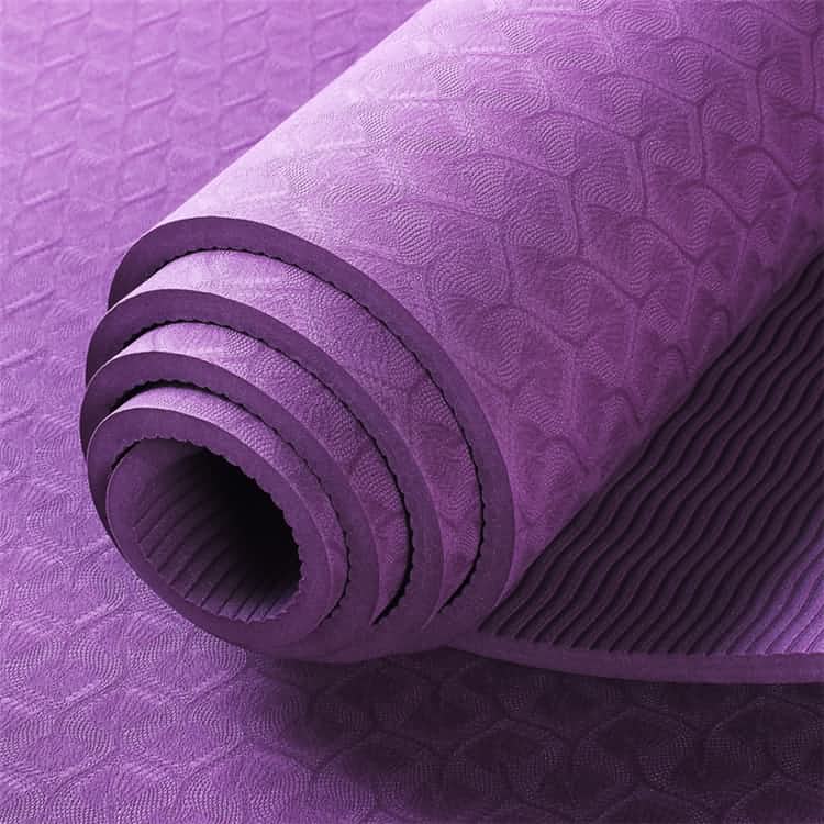 New Arrival Top Quality Purple Color Home Tpe Yoga Mat