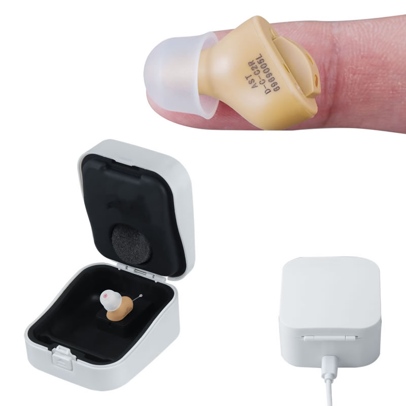 Digital rechargeable ITC hearing aids, instant fit ITC hearing aids
