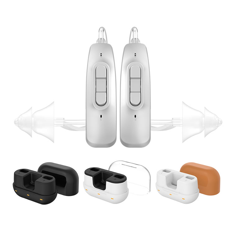 Seniors kids rechargeable BTE hearing aids