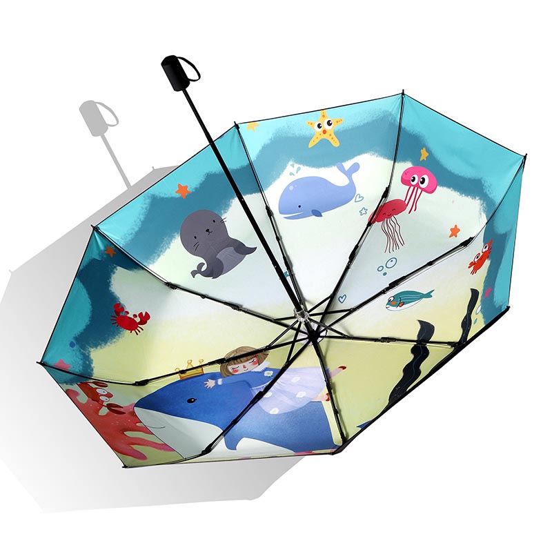 Custom Windproof Automatic Folding Umbrella