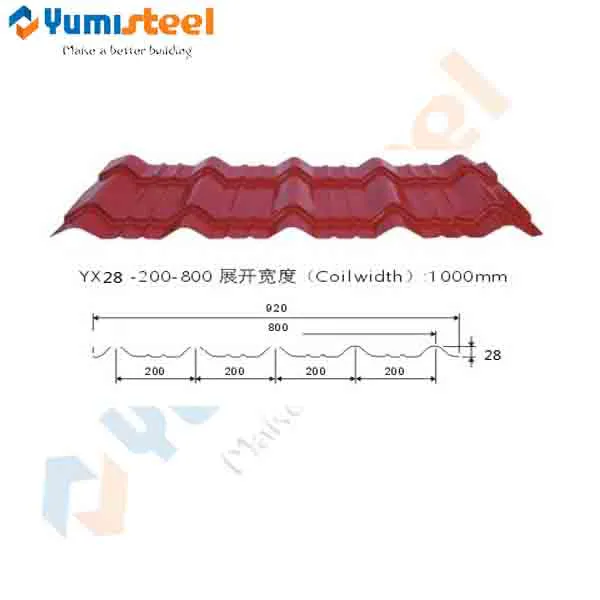 Beautiful Appearance Corrugated Metal Sheet for Exterior Roofing Tiles