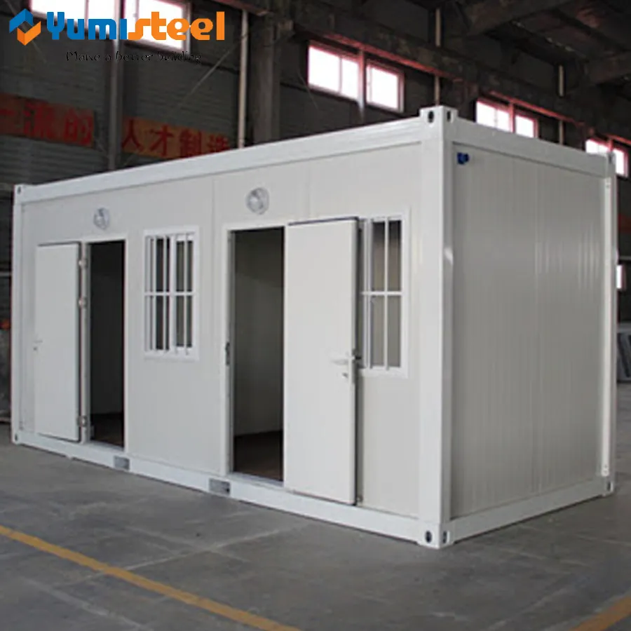Prefabricated Flat Packed Container House with Two Rooms
