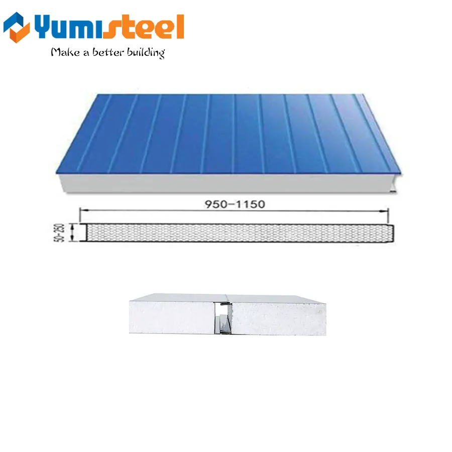 100mm EPS wall sandwich panel for building construction