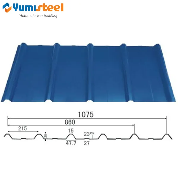 Senior corrugated metal sheet used for roof system