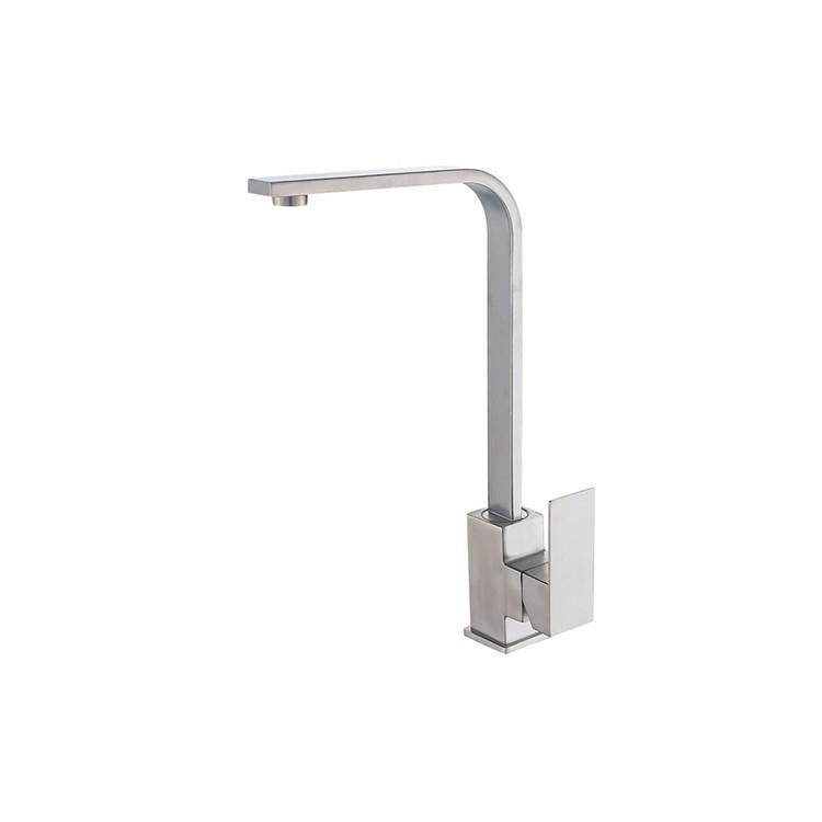 Single Handle 304 Stainless Steel Kitchen Faucet