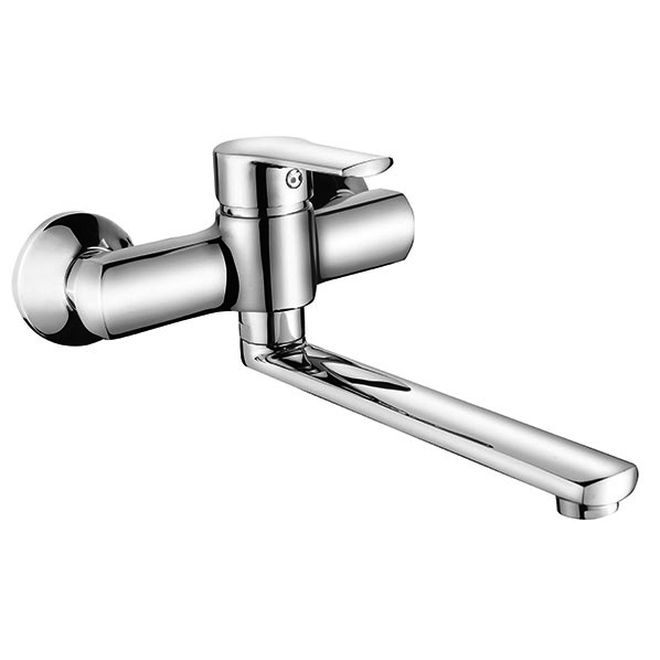 Wall Mount Cold Hot Kitchen Faucet Mixer