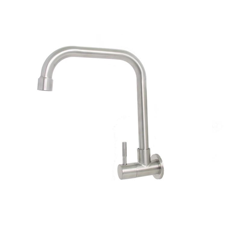 Wall Stainless Steel Cold Water Kitchen Tap