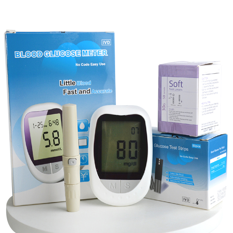 Diabetes Digital Glucometro Blood Glucose Meter Testing Machine Little Blood Fast and Accurate