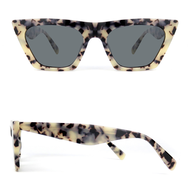 Acetate Polarized Women Cat Eye Sunglasses Retro Vintage Cateye Sun Glasses Fashion Sunglasses Brand Designer Colorful Women CE
