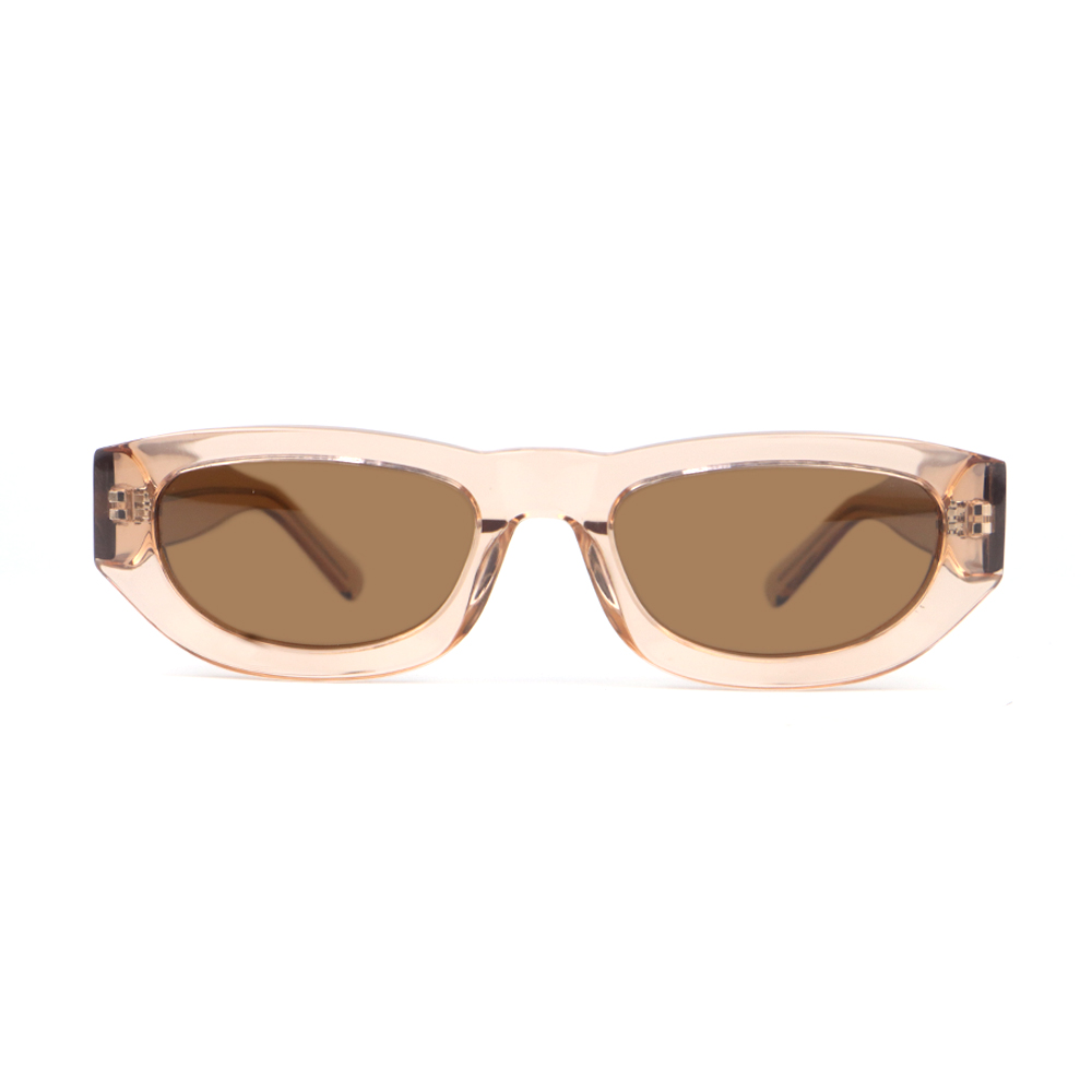 2022 New Custom Logo Wholesale Fashion Trend Men Small Oval Frame High Quality Acetate Sun Glasses customizable sunglasses Women