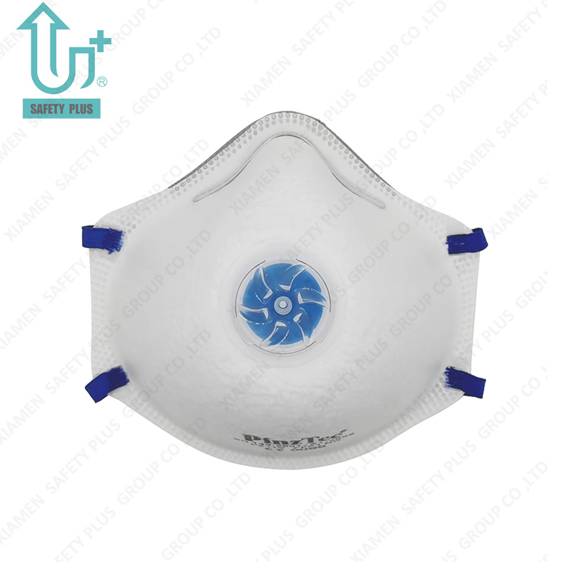 High Quality Head Wearing Protective FFP1 Nr Filter Rating Cup Shape Dust Mask With Valve