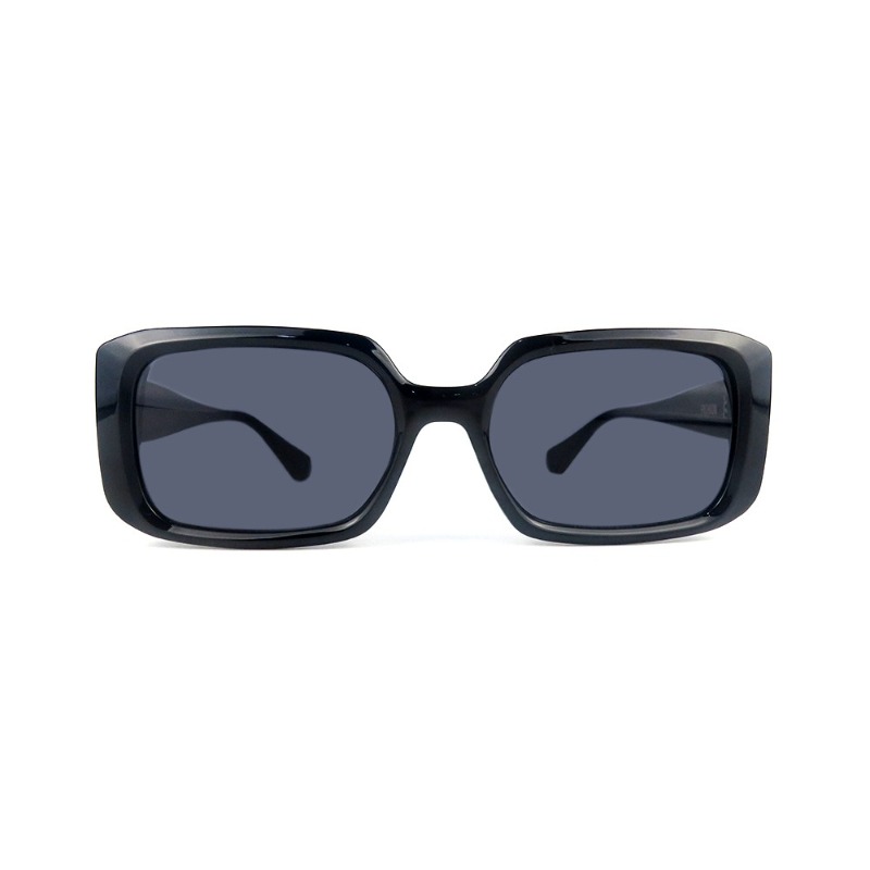 2022 New Arrive Wholesale Shades Frame Sun Glasses Women Designer Men Custom Logo Fashion Sunglasses Big Rectangle Plastic Black