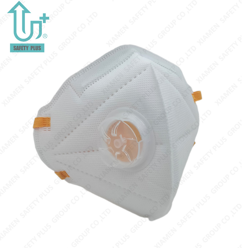 Adult Advanced Protection Disposable FFP2 Nr D Filter Rating PPE Dust Mask with Welded PP Valve Respirator Dust Mask