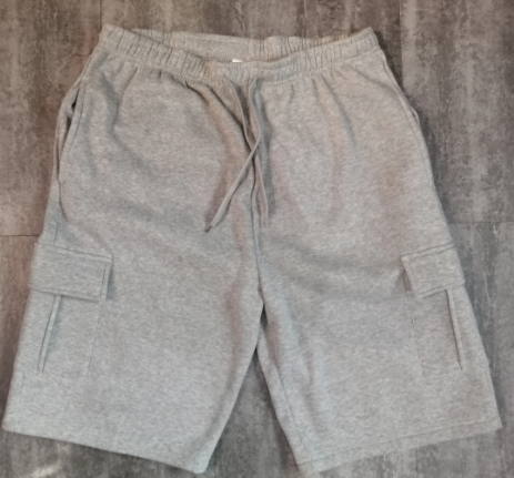 solid shorts spun zipper closure side pockets with belt
