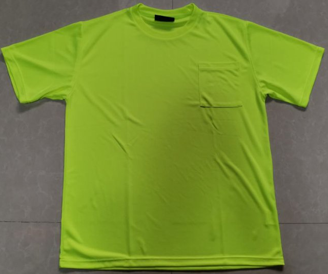 pocket t shirts Polyester mesh