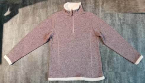 men's polyester jacket sweater knit