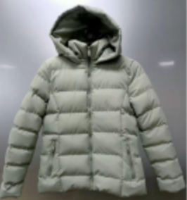 Women's Puffer Jacket With Hood Polyester Peach Skin