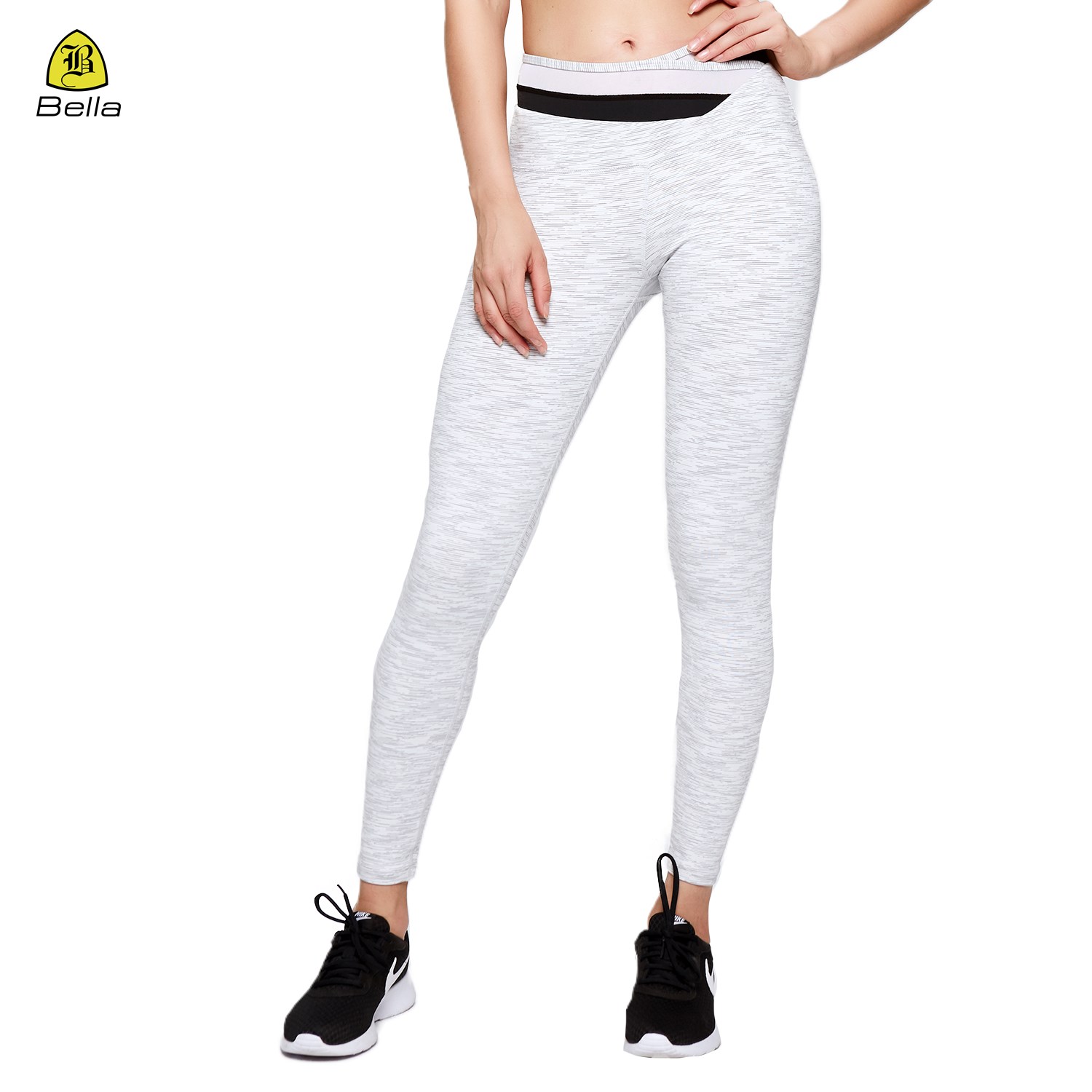 OEM soft stretch comfortable yoga tights with mesh waist