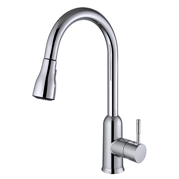 Single Mixer Tap Kitchen Faucet with Pull Down Faucet Spray Head