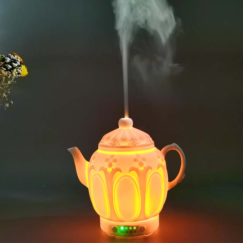 Hot Sale  500ml Ultrasonic Humidifier Aromatherapy Aroma Diffuser Led Light Essential Oil Diffuser