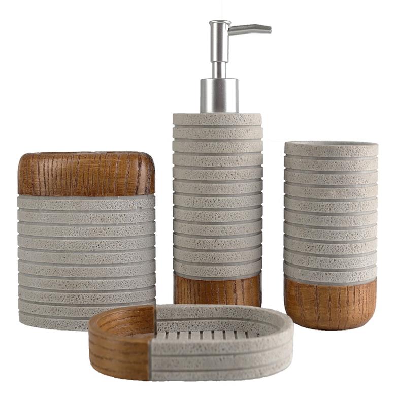 Horizontal strip simple resin bathroom four sets