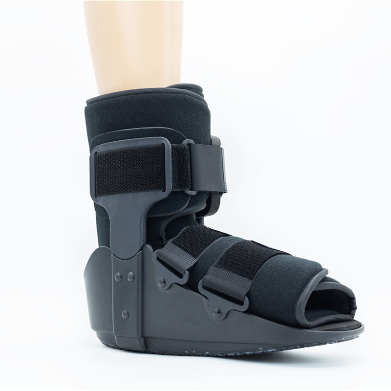 11" Poly cam walker Boot braces with Plastic shell and TPR sole  sponge composite velvet inner