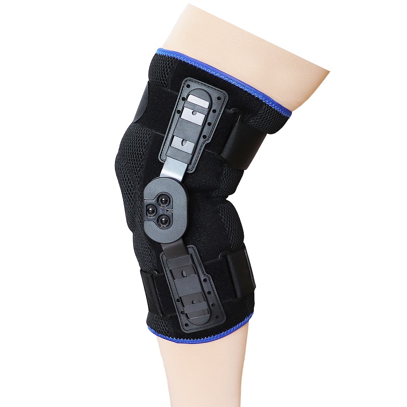 Limited ROM Knee Brace Pulled-On Knee Stabilizer With Mesh Fabric And Soft TPR Cover