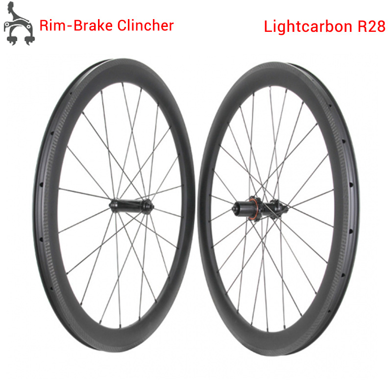 LightCarbon R28 Economical Carbon Wheel Rim Brake 700C Road Carbon Wheel With Cheap Price