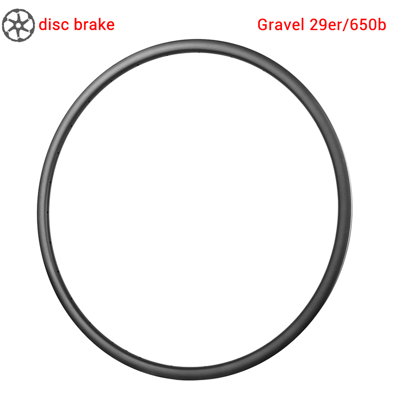 29er and 650b Gravel Carbon Rims Disc Brake Tubeless Ready